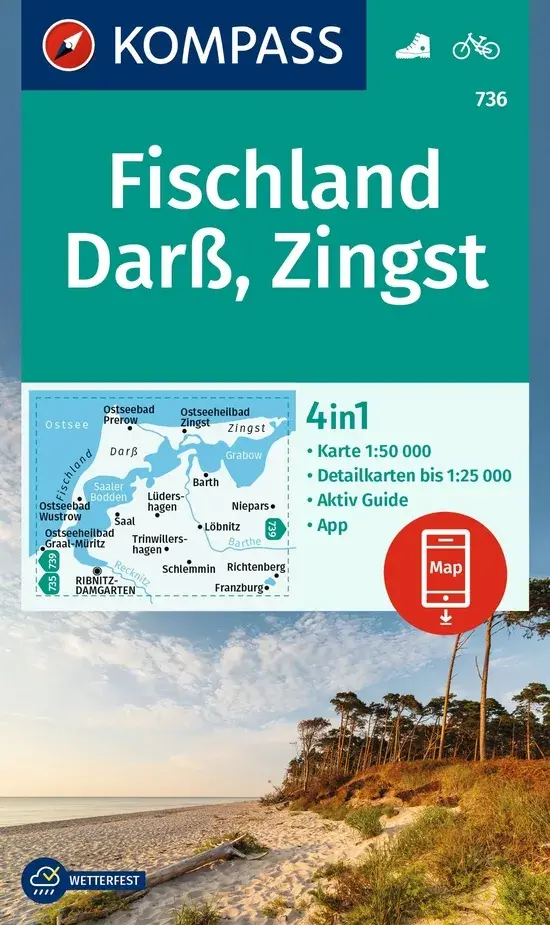 Wandelkaart WK736 Fischland - Darss
