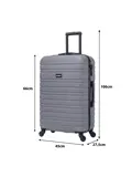 Reiskoffer M ABS 74L met TSA-slot en 360° wielen