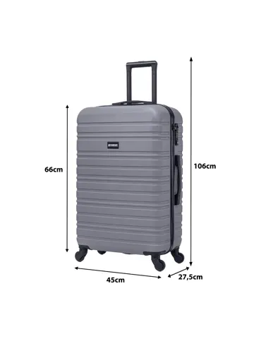 Reiskoffer M ABS 74L met TSA-slot en 360° wielen