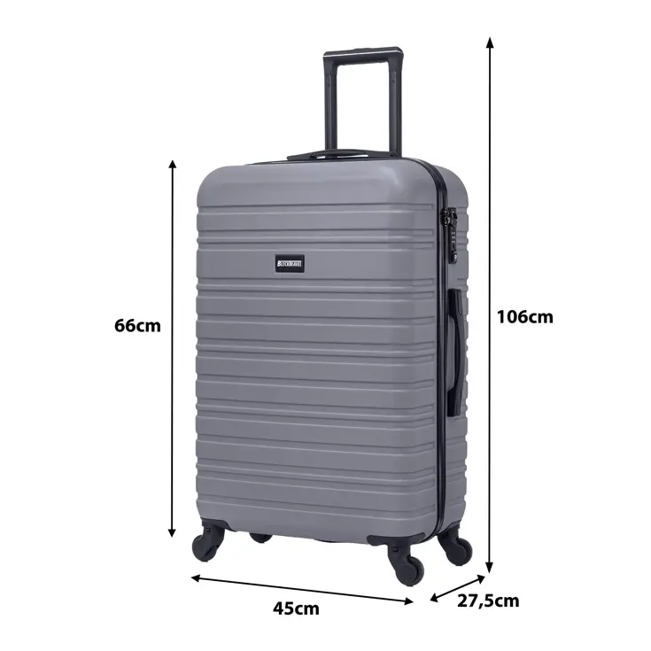 Reiskoffer M ABS 74L met TSA-slot en 360° wielen