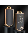 TPU Sleutelhoesje voor Mazda goud C3