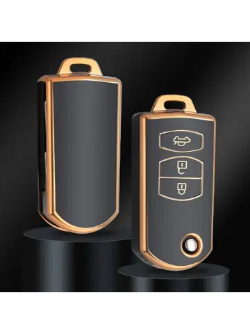 TPU Sleutelhoesje voor Mazda goud C3