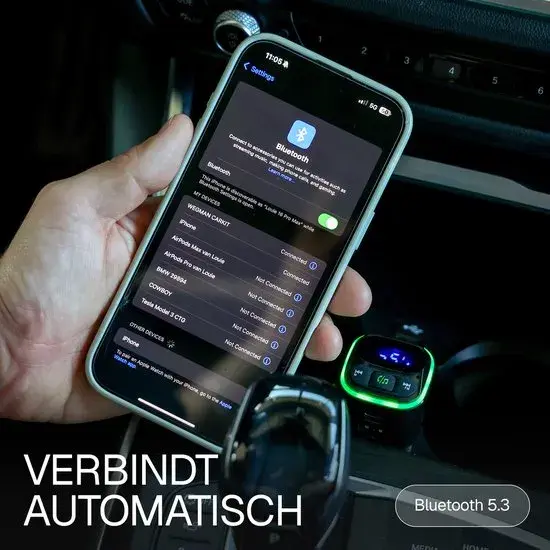 Wegman Bluetooth FM Transmitter Carkit USB-C