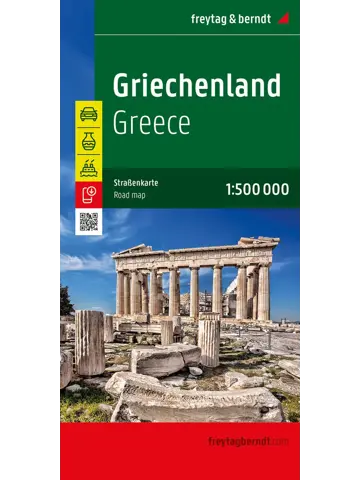 Wegenkaart Griekenland 2-zijdig 1:500.000