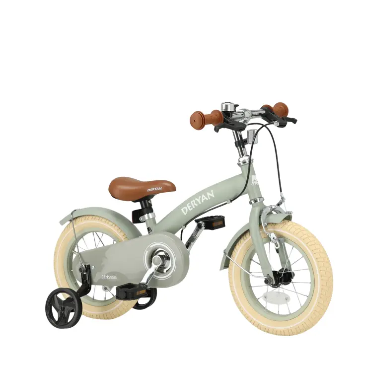 Luxe Kinderfiets 12 inch - 3 in 1 - Loopfiets
