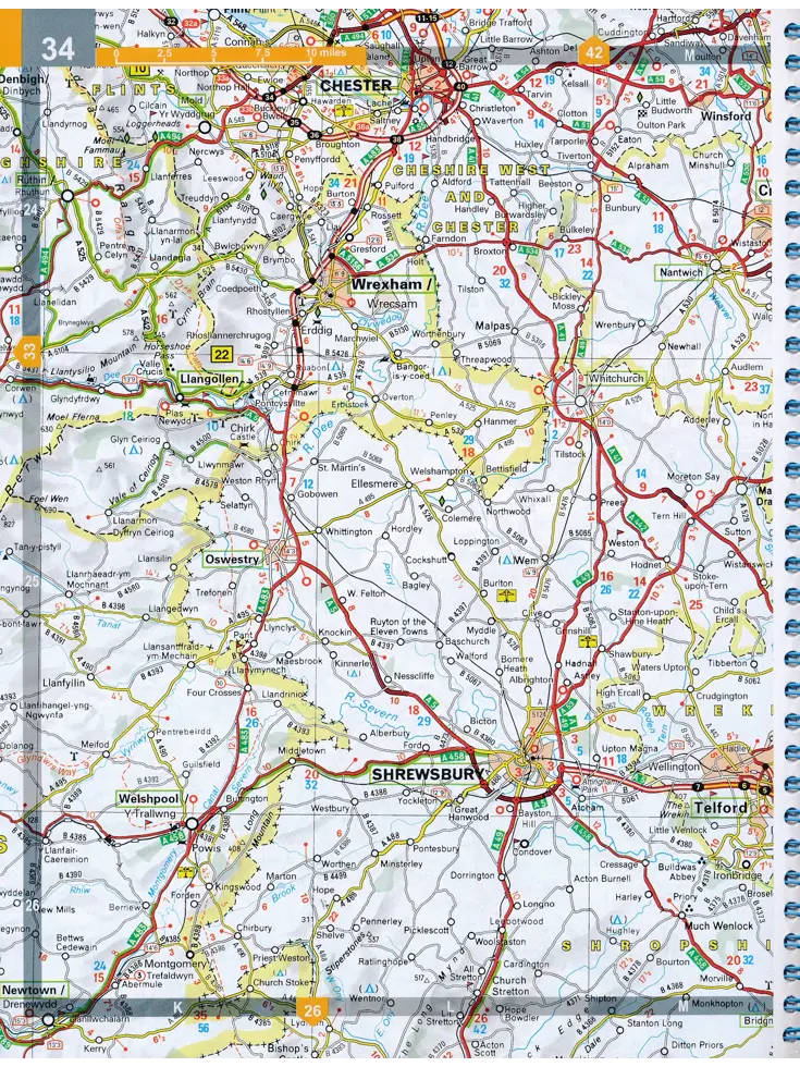 Wegenatlas Groot-Brittannië - Ierland