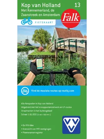 Falk fietskaart 13. Kop van Holland