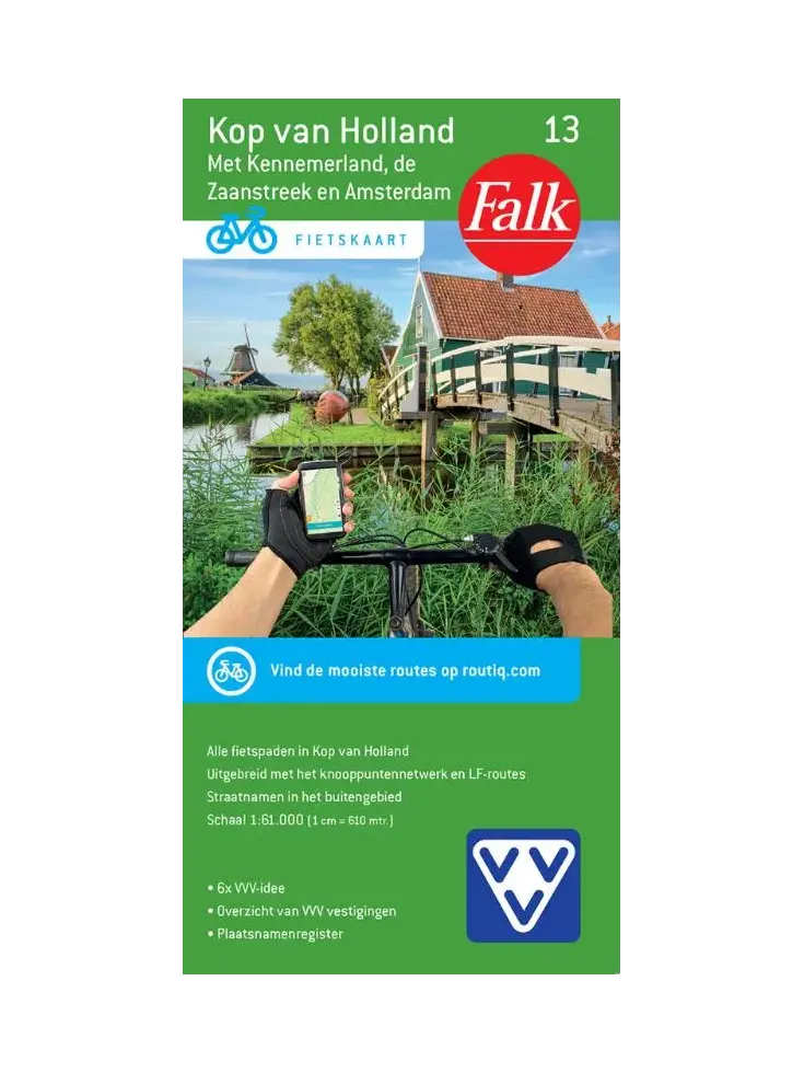 Falk fietskaart 13. Kop van Holland
