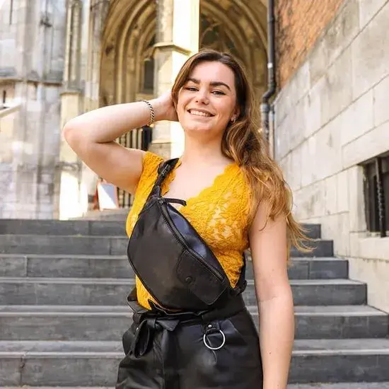 Matt - Leren heuptas - Crossbody