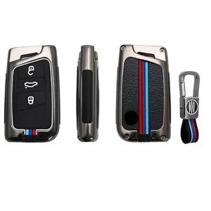 Metalen Sleutelhoesje voor Volkswagen grijs D3