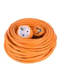 Verlengsnoer Oranje 20m - 3x1,0mm oranje