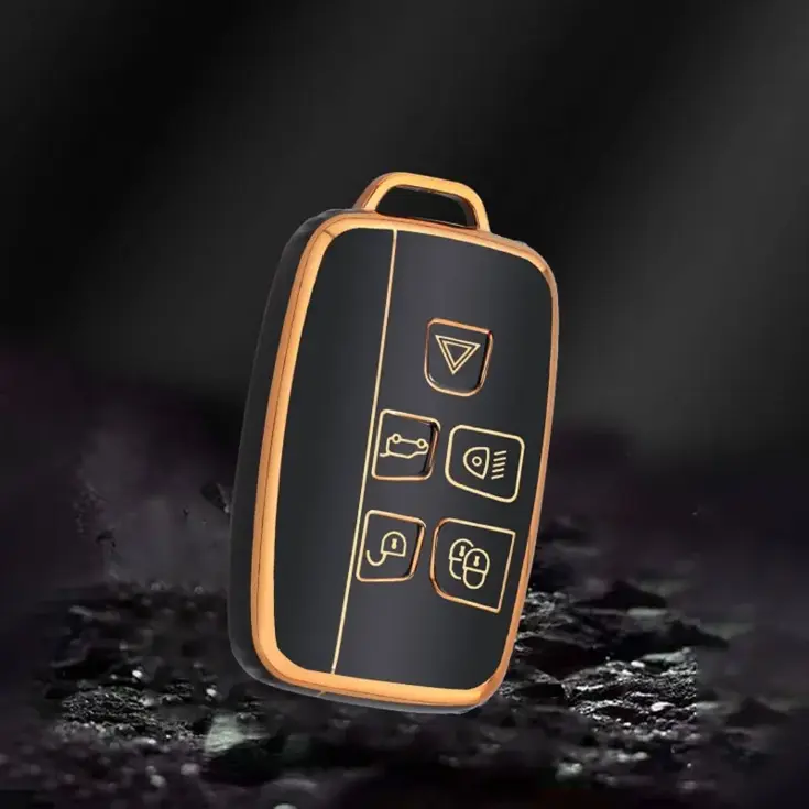 TPU Sleutelhoesje voor Landrover goud A5
