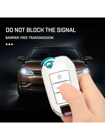 TPU Sleutelhoesje voor Citroën zwart A3