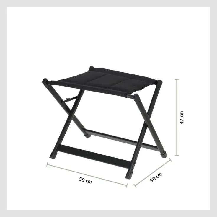 Festo voetenbank grafiet zwart