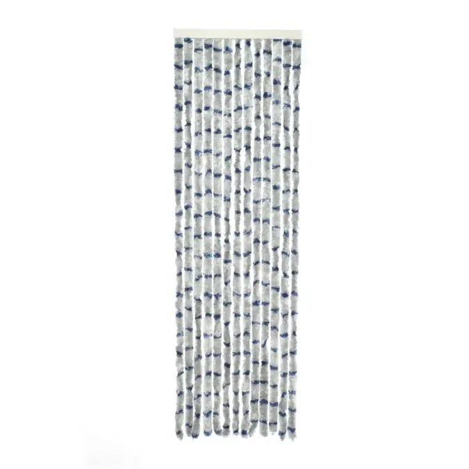 Travellife Chenille Streep grijs/blauw 56x185