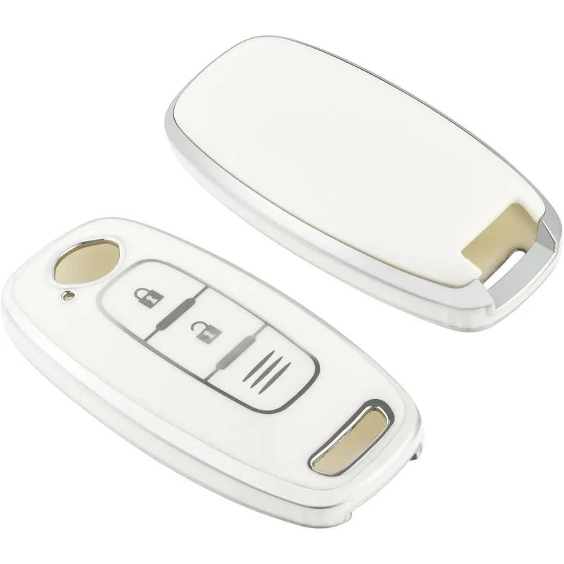 Dutch Shield  Sleutelhoesje  Nissan wit D2  Zilver  Wit