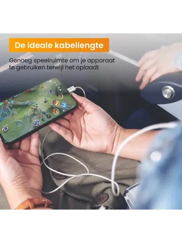 USB-C naar USB-C Kabel - 1 Meter