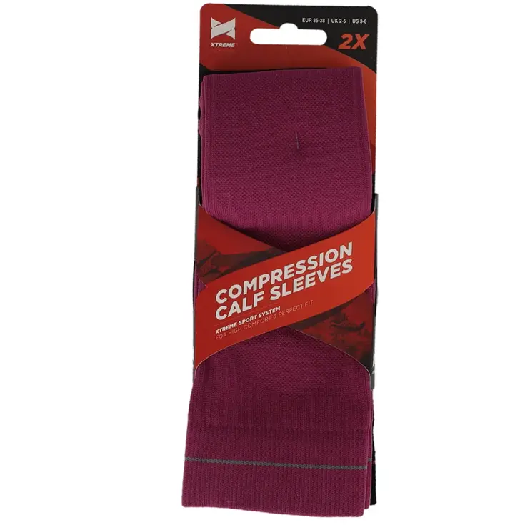 2 paar - Compressie Kuit Sleeves - Sport & Reizen