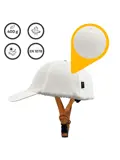 Vizorz SwitchCap fietshelm - White Cap