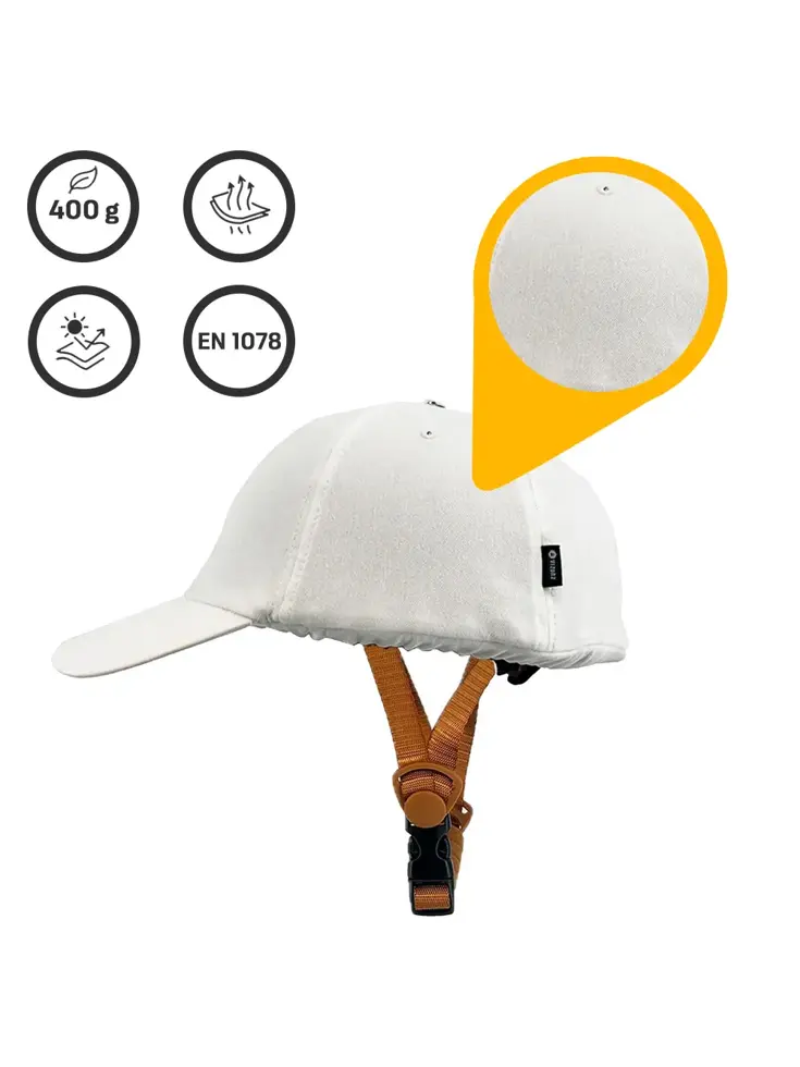 Vizorz SwitchCap fietshelm - White Cap