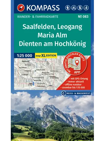 Wandelkaart WK083 Saalfelden