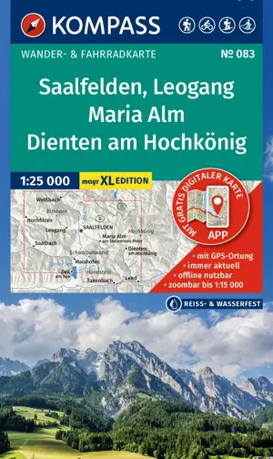 Wandelkaart WK083 Saalfelden