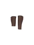 Ergonomische leren handvatten 135/92mm bruin
