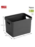 Sigma home - Opbergbox - 18L - 4-delig