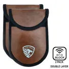 Dutch Shield 2x RFID Autosleutel hoesje bruin
