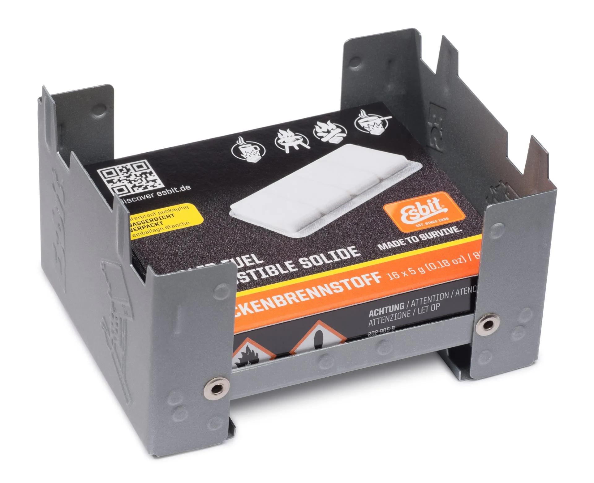 Esbit  Brander Pocket Stove S Incl. Solid fuel  Zwart