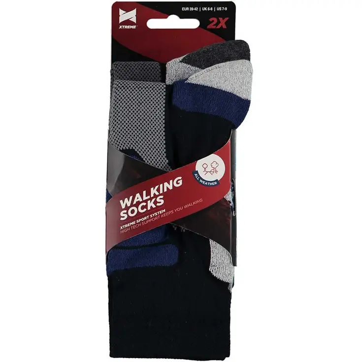 2 paar - Wandelsokken