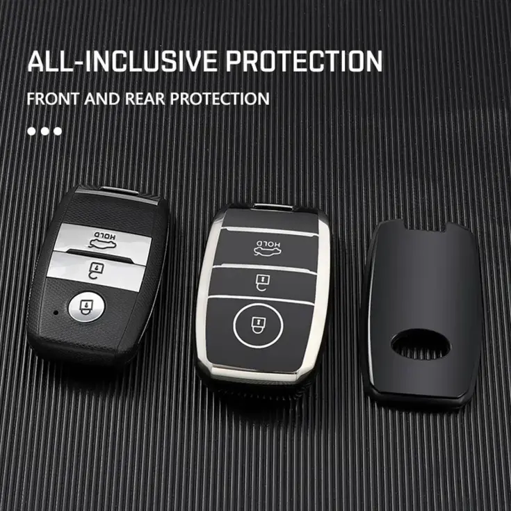 TPU Sleutelhoesje voor Kia zwart A3