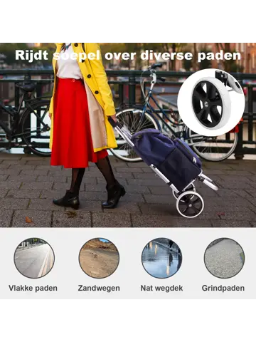 45L boodschappentrolley met koelvak