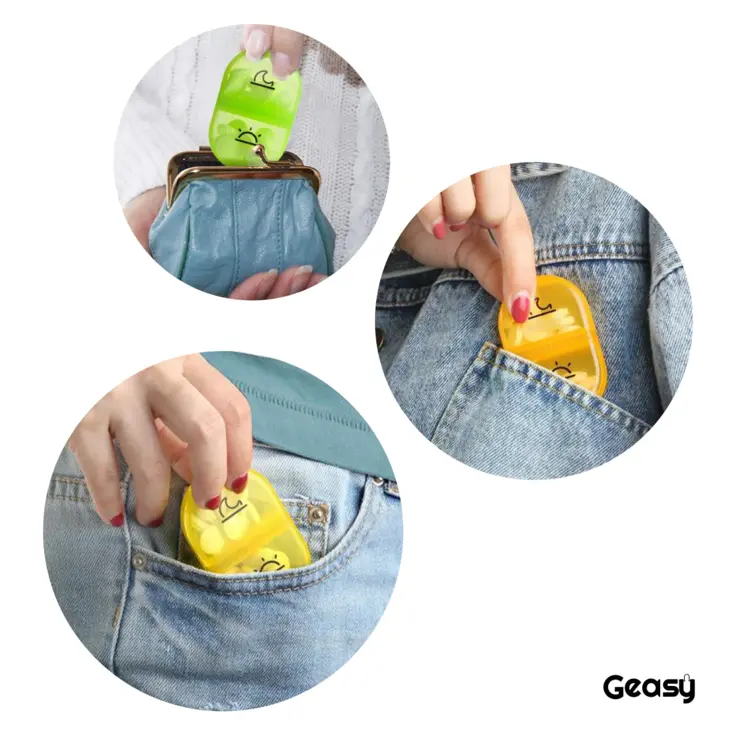 GEASY Pillendoos 7 Dagen – 2 Vakken
