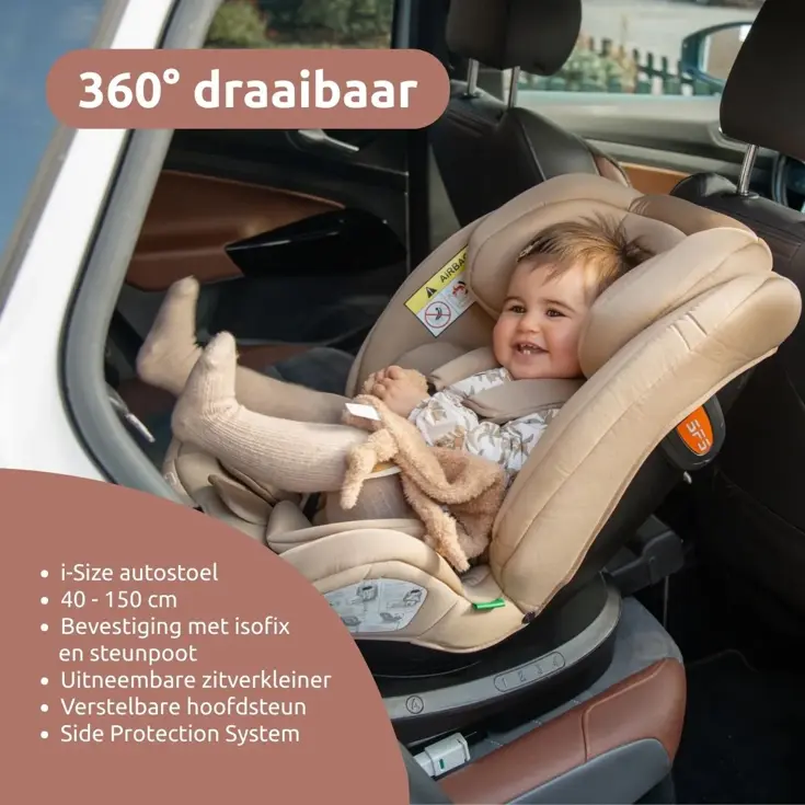 MamaLoes Lio 40-150 cm 360° i-Size Autostoel