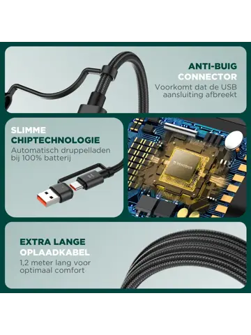 Remodius UniCharge Universele Oplaadkabel