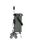 40L boodschappentrolley met trapwielen