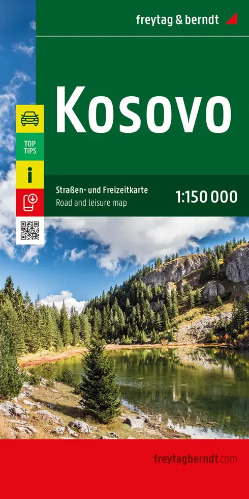 Wegenkaart Kosovo