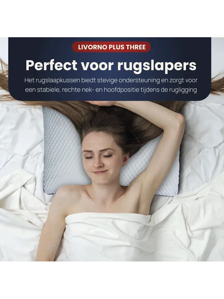 Troonz Rugslaap Hoofdkussen Plus Three