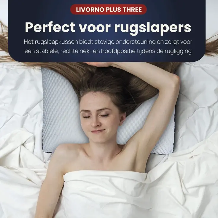 Troonz Rugslaap Hoofdkussen Plus Three