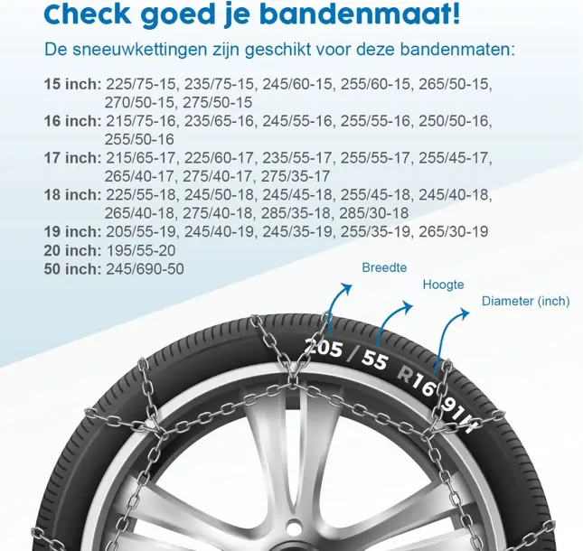 ProPlus Sneeuwkettingen – KNN130