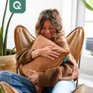 Qnuss Warmtekussen Ribstof 45x45