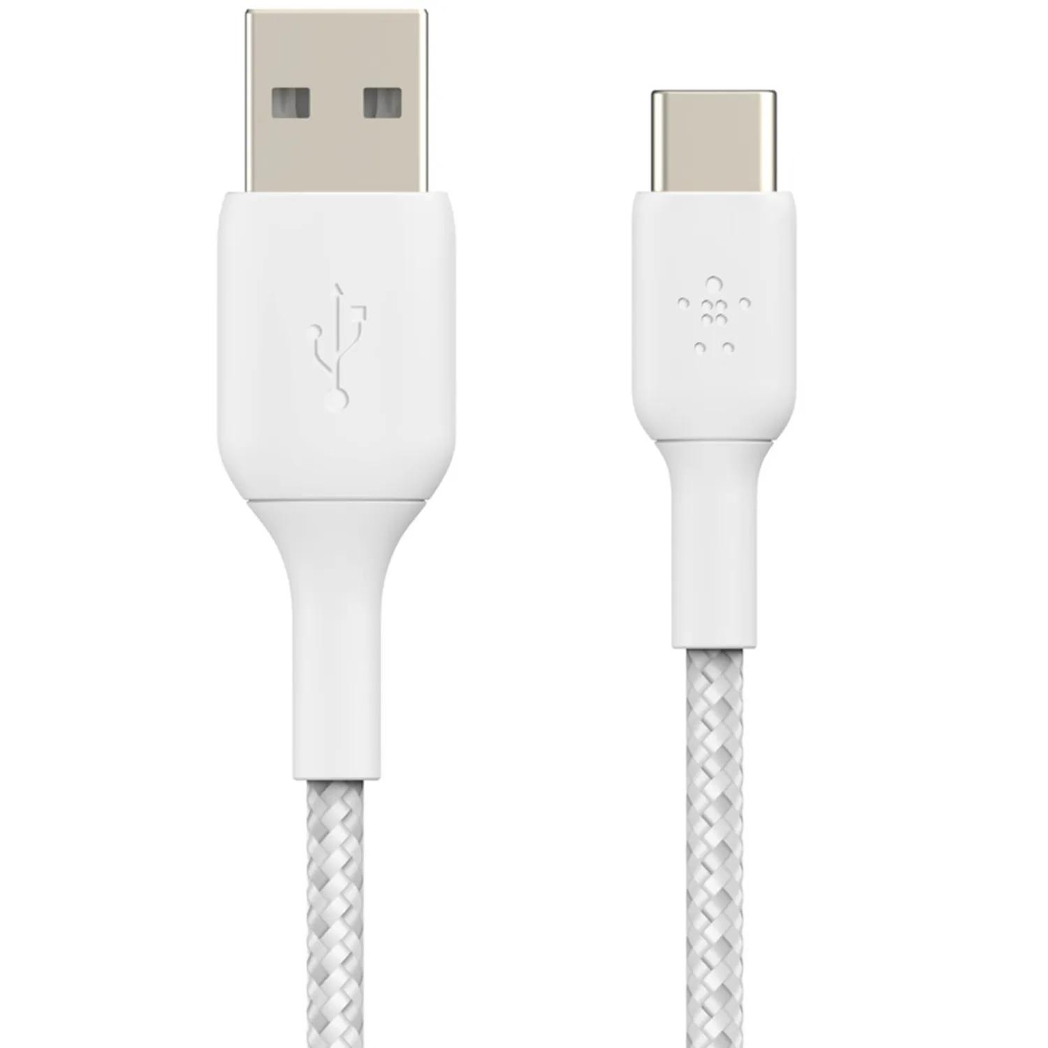 Belkin  USB-C naar USB kabel Braided  Wit main product image