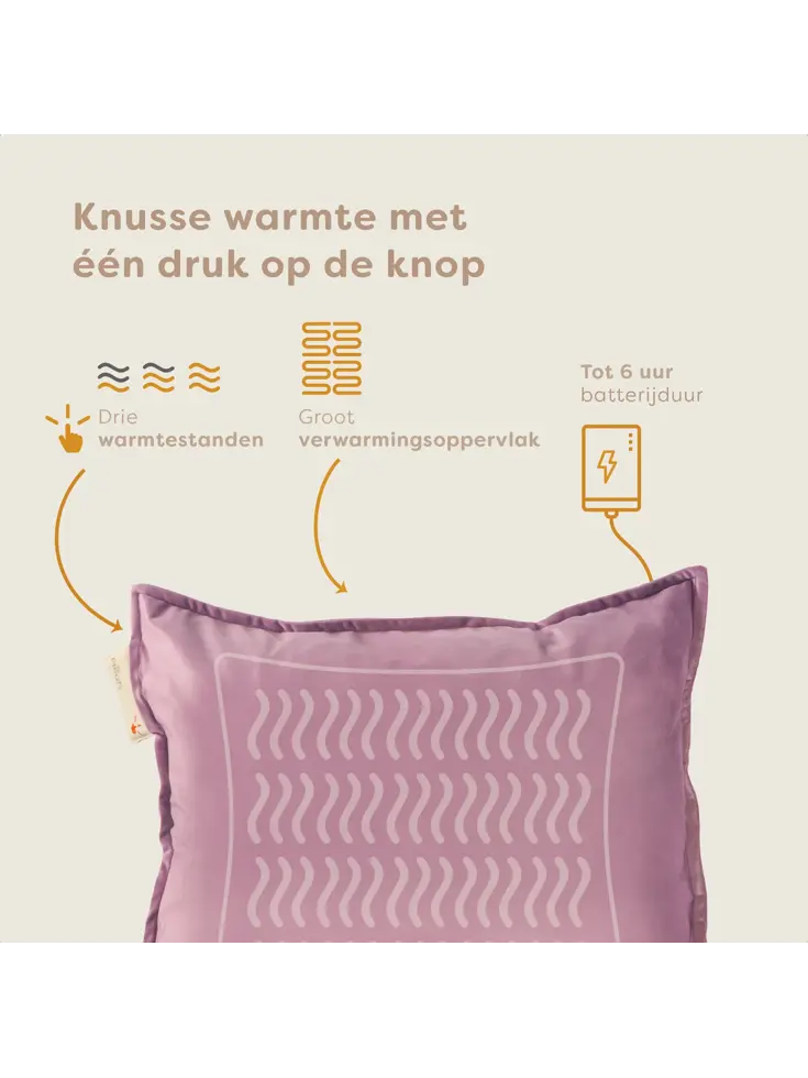 Pleafs Warmtekussen 45x60cm Plush