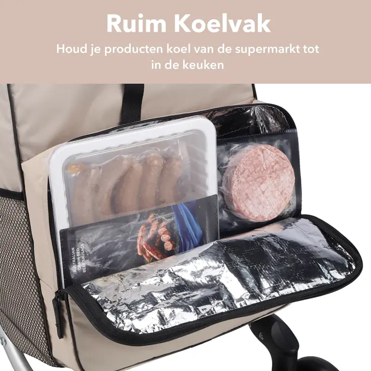 Boodschappentrolley 60L - 4 Wielen