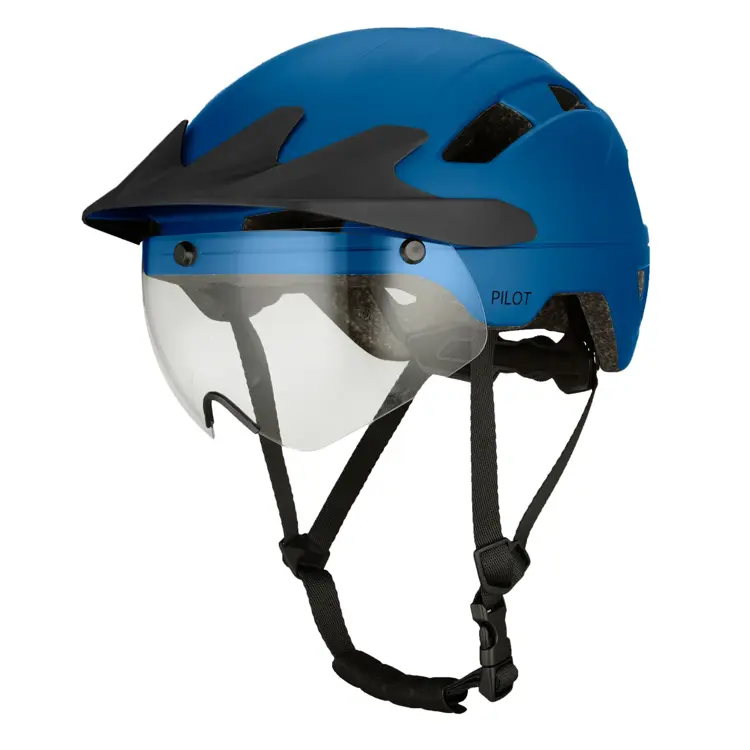 GO-OFF PILOT fietshelm met regencap