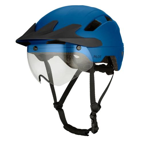 GO-OFF PILOT fietshelm met regencap
