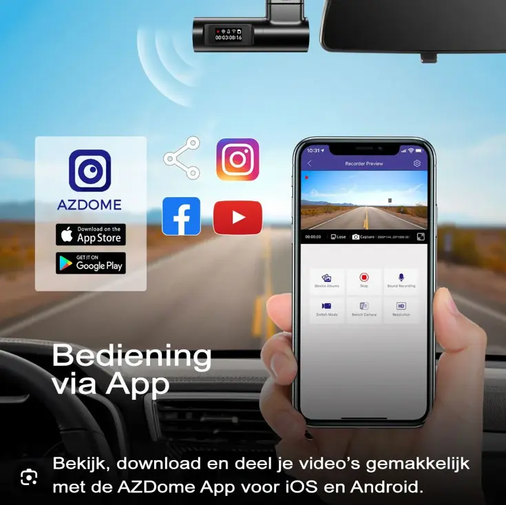 M330 Full HD Wifi dashcam