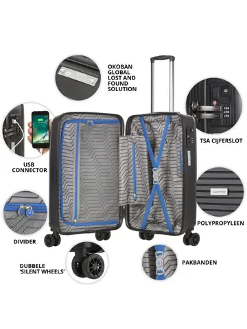 Transport Handbagage Koffer 55cm