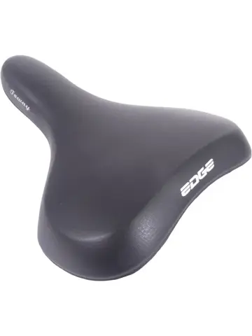 Edge Fietszadel Towny - Zwart - Memoryfoam
